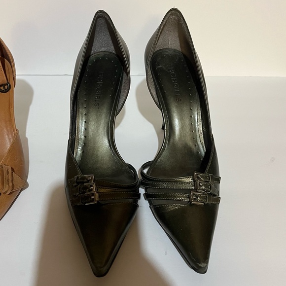 BCBG girls womens heels dark green size 35.5 or 5.5 US - Picture 2 of 4